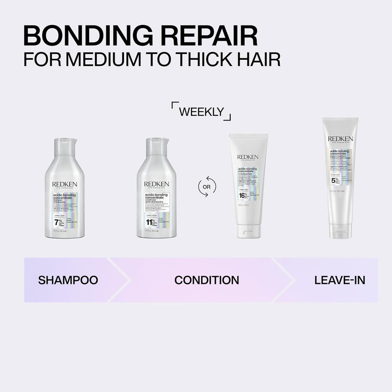 Acidic Bonding Concentrate Hair Mask Hydrating 5 Minute Liquid Mask Bond Building & Strengthening For Dry Damaged Hair 250ml