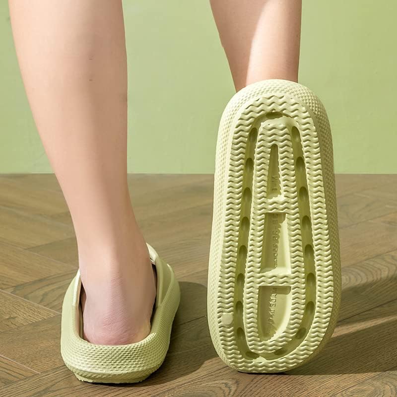 AioTio Women's Slippers Non-slip Household, Home Slippers for Men,Bath Couple Thick Sole Slippers, Summer Simple Style