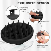 Brand Wet & Dry Manual Head Scalp Massage Brush, Soft Silicone Bristles Care Hair Scalp Massager Shampoo Brush for The Scalp, Exfoliate and Remove Dandruff, Promote Hair Growth - Multicolor