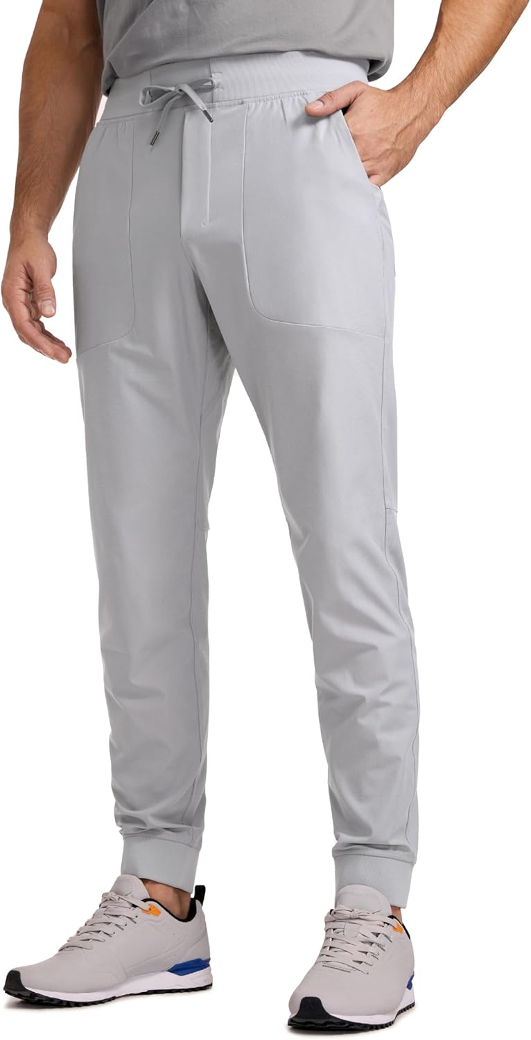 CRZ YOGA All Day Comfy Golf Joggers Pants for Men 30'' Quick Dry Lightweight Stretch Work Casual Joggers with Pockets