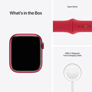 Apple Watch Series 7 (GPS + Cellular, 45mm) Smart watch - Graphite Stainless Steel Case with Midnight Sport Band - Regular. Fitness Tracker, Blood Oxygen & ECG Apps, Water Resistant (Renewed)