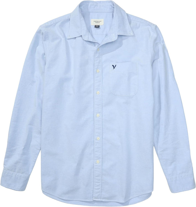 American Eagle Mens AE Everyday Oxford Button-Up Shirt Classic