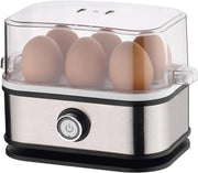 SHOPO KIDS Automatic Egg Cooker : 6 Eggs Capacity Electric Egg Cooker for Boiled Eggs, Poached Egg, Scrambled Egg,Soft/Medium/Hard Boil | Noise-Free Technology,2 years Warranty