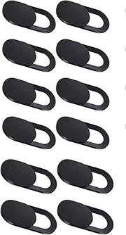 SKY-TOUCH 6pcs Webcam Cover, Ultra Thin, for Laptop, PC, Computer, Apple MacBook, iPad, Cell Phone, etc. 0.22 inch thick net block to protect your privacy and security Black - 12pcs