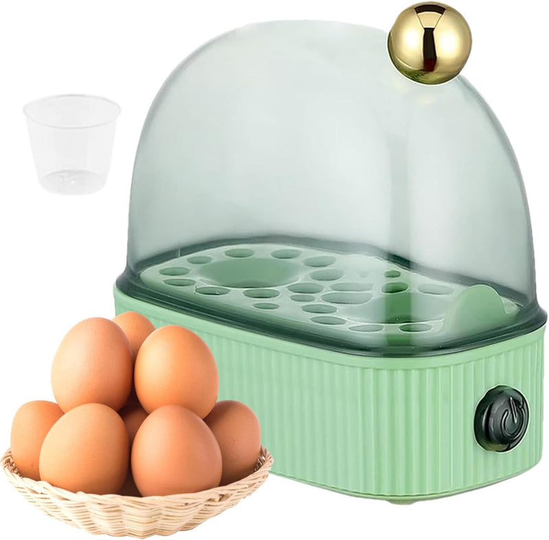 Versatile Electric Egg Cooker - 2-Egg Capacity Boiler, Steamer, Poacher | Automatic Rapid Mini Cooker for Hard Boiled Eggs