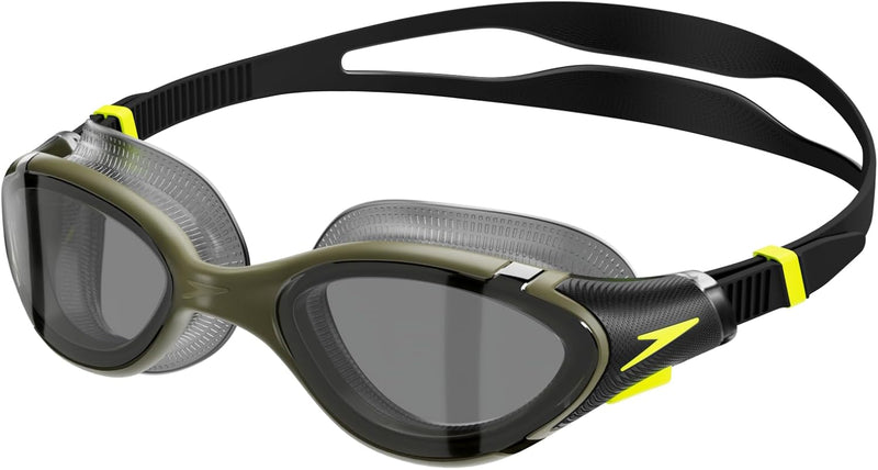 Speedo Unisex Adult Biofuse 2.0 Swimming Goggles, Mirror Black, One Size - One Size Olive Night/Black Polarized