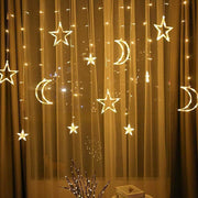 Eid Moon With Stars Decorative Lights | Ramadan Decoration Lights

