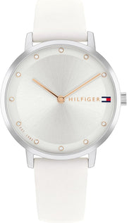 Women's Blue Dial Stainless - Silver White / White