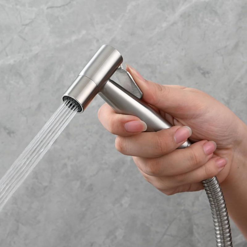 CIENCIA Hand Held Bidet Sprayer Premium Stainless Steel Sprayer Shattaf - only Bidet spray head for Toilet, Hand Bidet Sprayer for Toilet WS024
