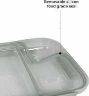 Stainless Steel 2 Compartments Bento Lunchbox with Removable Inner Tray - Leak Proof Bento Box for Kids, Adults - Tiffin Box for Office, School (GREEN)