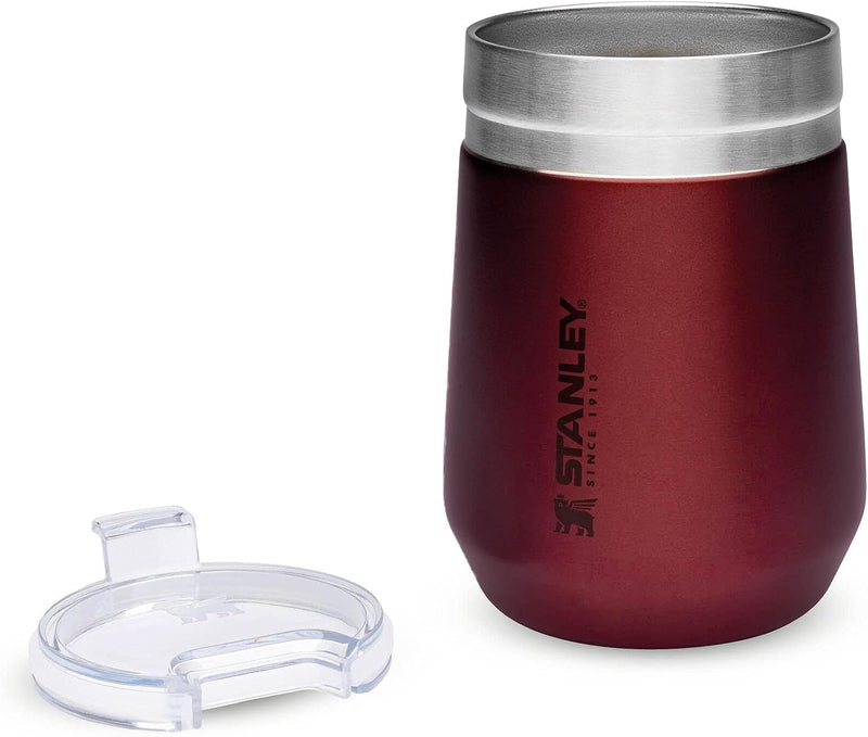 STANLEY Go Everyday Tumbler 0.29L / 10 OZ Matt Black Stainless Steel Tumber for Wine, Cocktails, Coffee, Tea - Keeps Cold / hot for Hours - BPA- Dishwasher Safe
