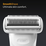 Braun Body Groomer Series 5, +7 Grooming Tools, with SkinGuard, 100 Min Runtime, Gentle On Sensitive Areas, Trim & Shave Hair with SmoothShave & SensitiveTrim, Waterproof, BG5550, Grey