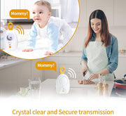TimeFlys Audio Baby Monitor Paladin Upgrade Version Portable Rechargeable Extra Long Range up to 2000 Feet Night Light Crystal Clear Sound Camping