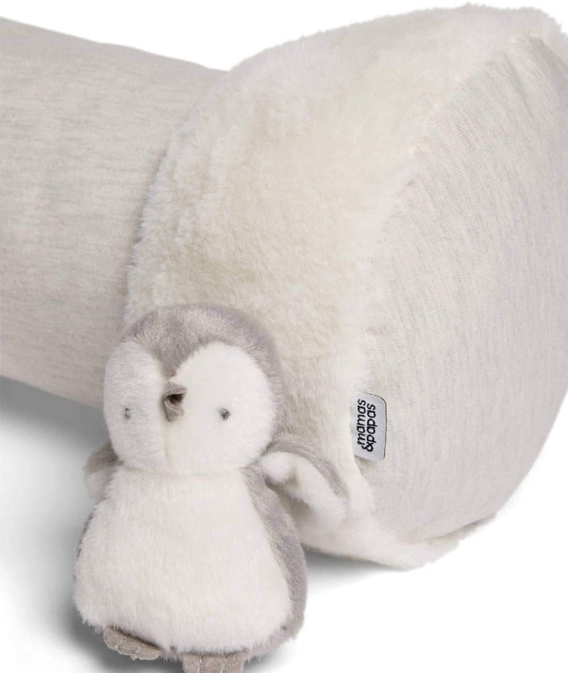 Mamas & Papas Tummy Time Roll, Interactive Soft Baby Pillow with Integrated Rattle, Wish Upon A Cloud