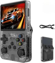 Supercap - Green Retro Handheld Game Console 3.5inch IPS Screen R36S Portable Pocket Arcade 10+ Mainstream Emulator 128G TF Card 15000+ R40S Pro (Gray) - Gray