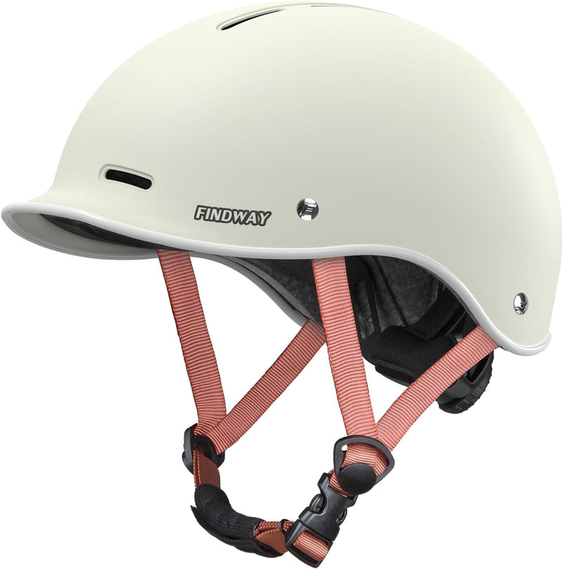 Pro Bike Helmet for Adults,2024 Newest Adjustable Cycling Helmet for Men & Women Safety Certified Bicycle Helmet for Commuting, Road Biking, Skating with Adjustable Dial - White-white M