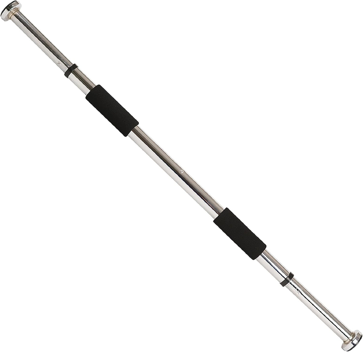 Sunny Health & Fitness Upper Body Workout Bar for Strength Training, Home Gym Exercise and Workout, Optional Doorway Chin Up Pull Up Bar & Threaded Chrome Dumbbell Bar Set – image 2