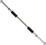 Sunny Health & Fitness Upper Body Workout Bar for Strength Training, Home Gym Exercise and Workout, Optional Doorway Chin Up Pull Up Bar & Threaded Chrome Dumbbell Bar Set - 01 Doorway Chin Up Bar