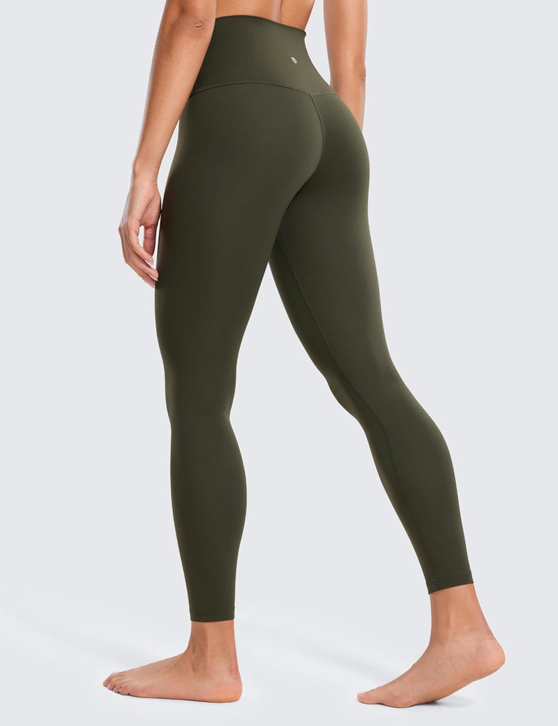 CRZ YOGA Women's Butter Luxe Leggings 25 Inches - High Waisted Buttery Soft Comfort Lounge Leggings