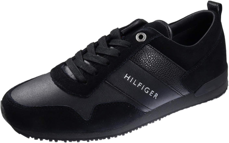 Tommy Hilfiger Iconic Leather Suede Mix Runner mens Low-Top Sneakers