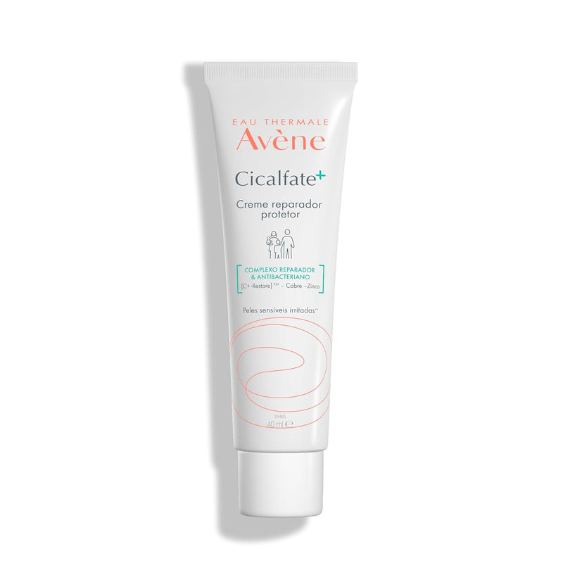 Avene Eau Thermale Avène Cicalfate+ Repairing Protective Cream - Soothes, Repairs, and Purifies The Irritated Skin - Fragrance-Free - 40ml Tube