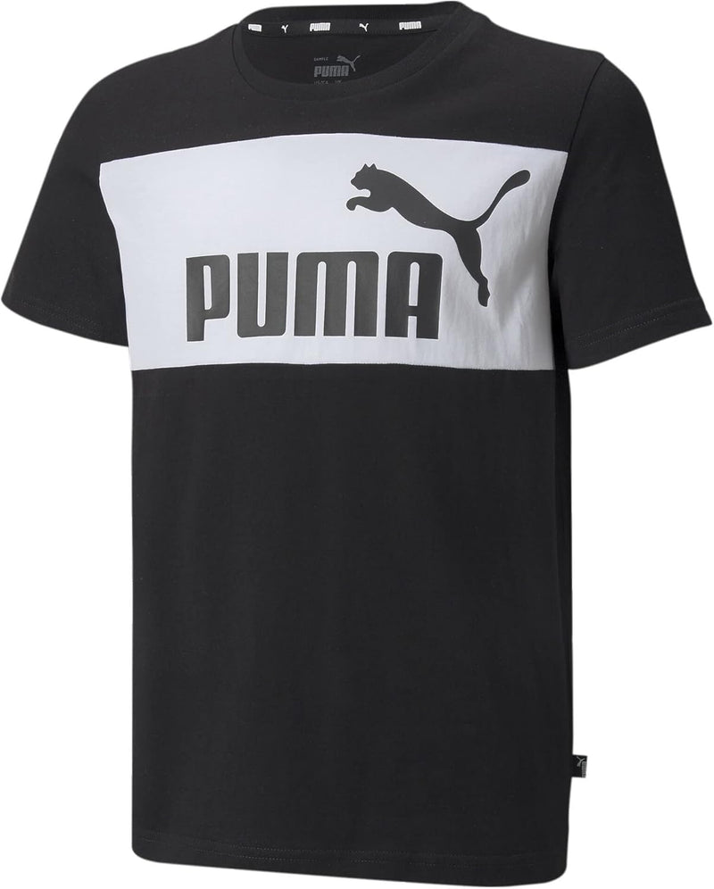 Boys ESS Block Lifestyle Kids Shirts - Puma Black-XX