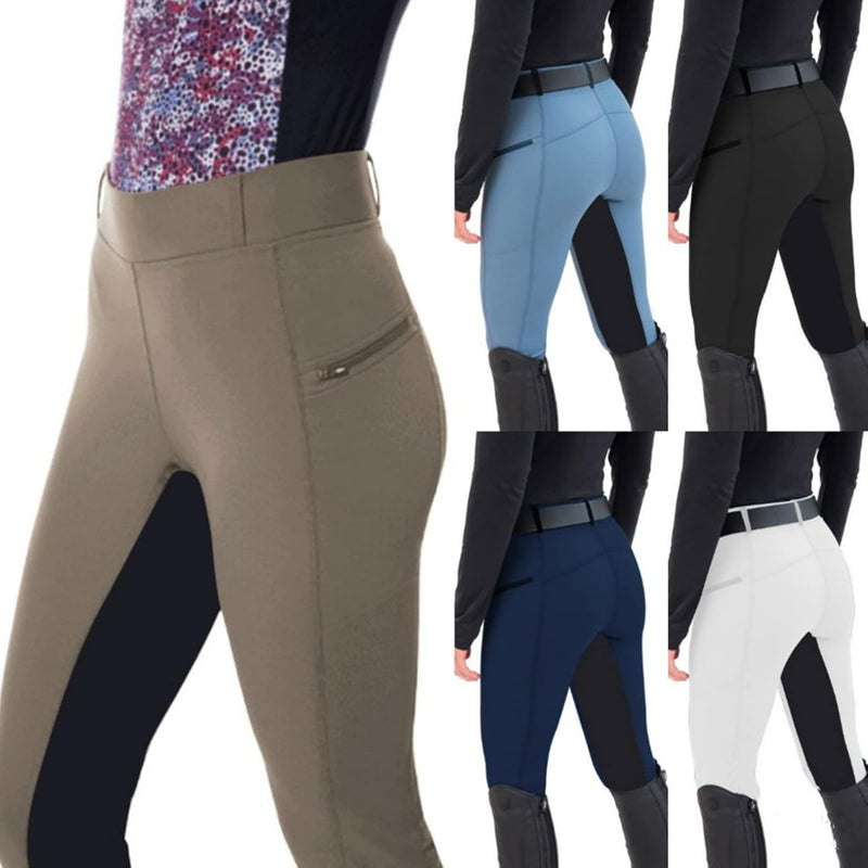 Fashion Women's Equestrian Pants Ladies Horse Riding Tights High Waist Elastic Equestrian Trousers Leggings Gym Yoga Leggings