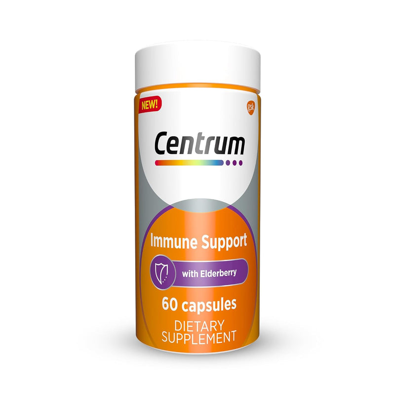 Centrum Immune Support, Specialized Immunity supplement with Vitamins C, D, Zinc and Elderberry Extract â€“ 60 tablets