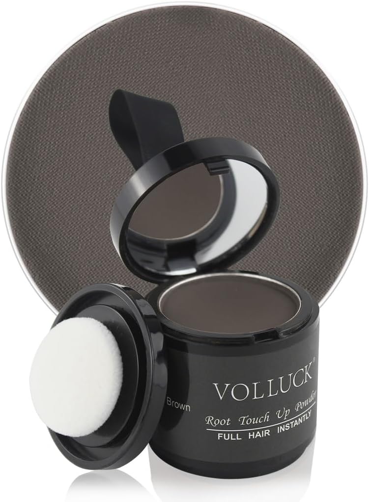Root Touch Up Hair Powder Root Cover Up Hairline Shadow Powder Stick, Root Touch Up Dark Brown for Thinning Hair for Women and Men, Bald Spots, Eyebrows, Beard Line, Dark-Brown, Pack Of 1 - #1 Dark Brown 9.92 g (Pack of 1)