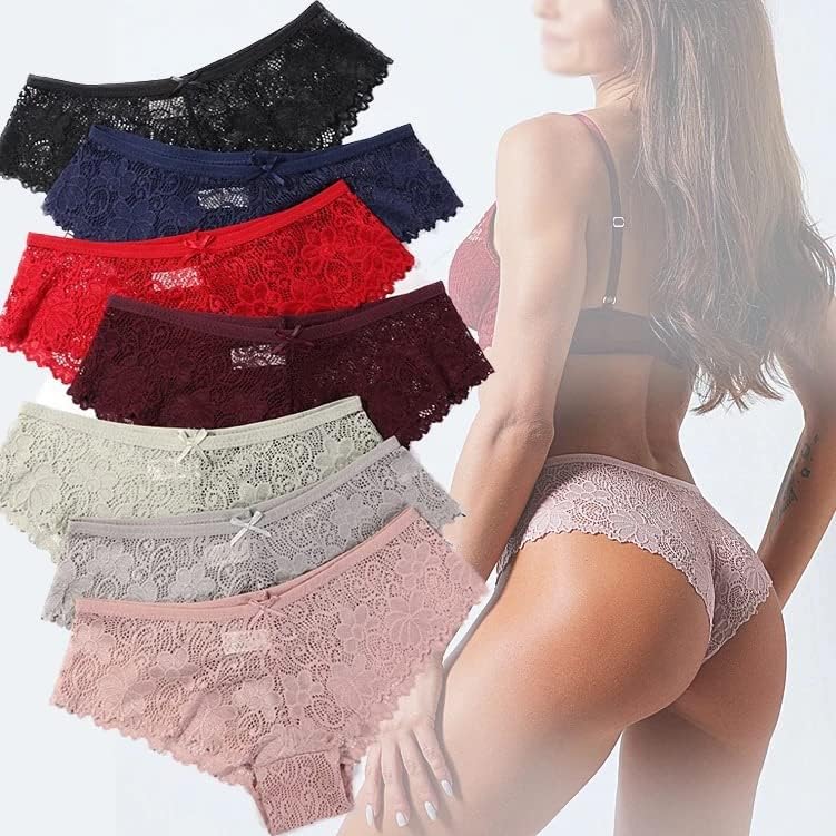 7 - Pcs 5- Pcs 8 Pcs Womens Underwear Seamless Bikini Lace Underwear Low Rise Panties Briefs Lace