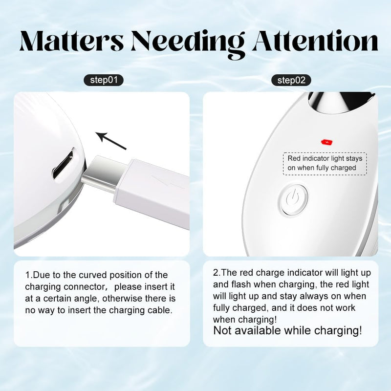 Neck Face Massager Face Sculpting Tool 3 Colour Modes and Vibration for Facial Massager for Double Chin - White