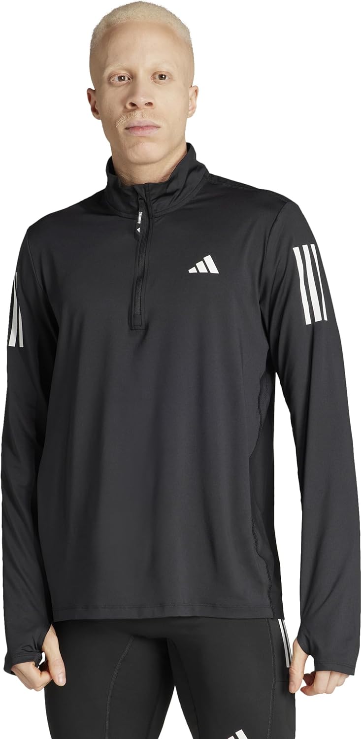 Mens Own the Run Half-Zip Track Top Track Tops - Black