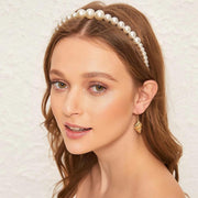 Shining Diva Fashion 4 Pcs Headbands Stylish Pearl Hairbands Hair Accessories Hair Bands for Women Girls (14967hb)