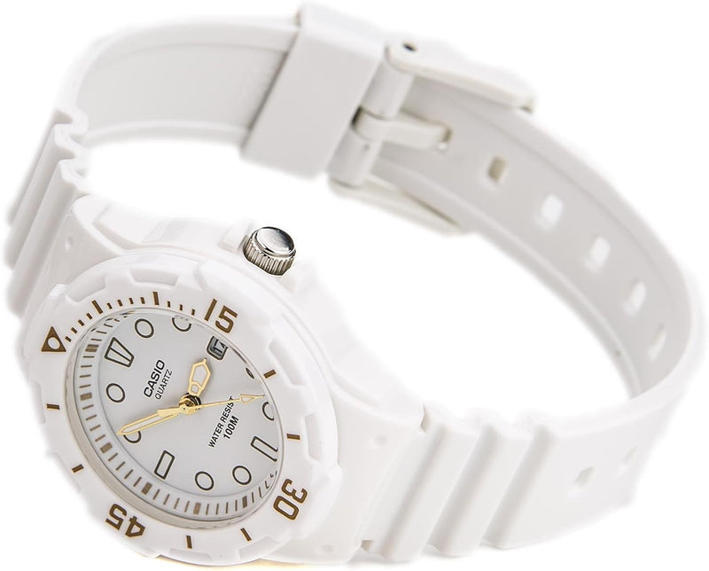 Casio Girls Quartz Watch, Analog Display and Resin Strap