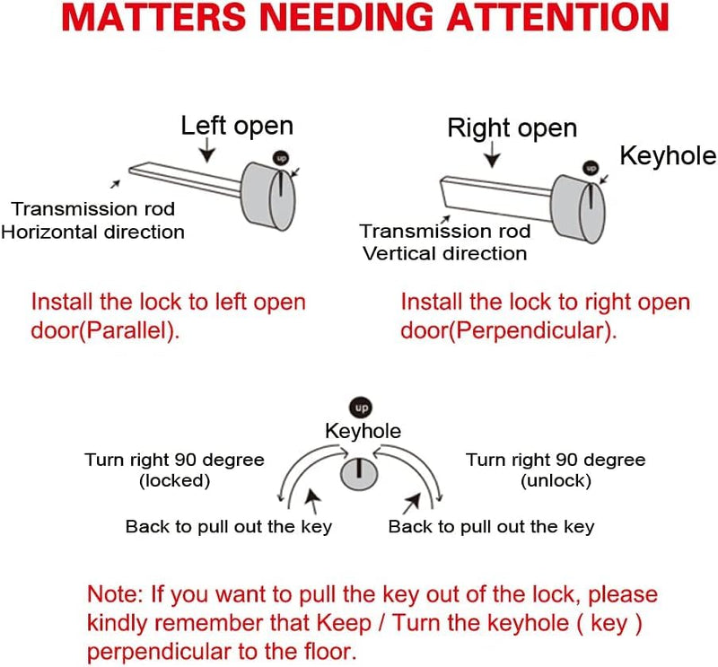 youthua 6.3â€ Privacy Pocket Door Lock Hardware,Invisible Sliding Door Lock with Keys,Recessed Handle Latch, Double Barn Door Lock, Invisible Furniture Hardware (Red Copper)