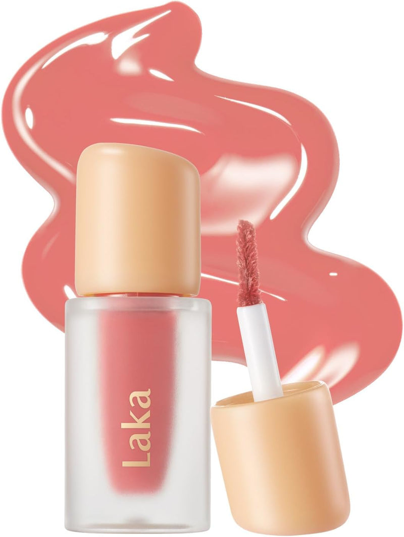Fruity Glam Lip Tint Mini, 1.9g/0.07oz, Glowing Lip Stain with Wide Color Spectrum, Hydrating & Lightweight Texture, Long-Lasting Bold Stain, Non-Sticky, Vegan, K-Beauty (102 Dewy) - #132 Lolly