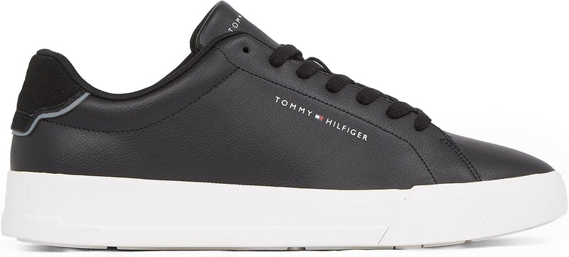 Tommy Hilfiger Men’s Detail Essential Leather Court Trainers