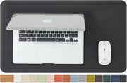 HOMIEAZICOZI Cork Desk Mat - Dual-Sided Desk Pad for Office and Home - Desk Organization and Accessories - Ideal for Large Mouse Pad and Desk Mats on Top of Desks(Gray,31.5"x 15.7") - Black 23.6"x 13.8"