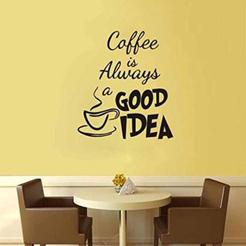 COOLBABY Removable Pvc 35X40cm Coffee Is Always A Good Idea Wall Decals Vinyl Stickers Home Decoration Diy Art Living Room Kitchen Sticker