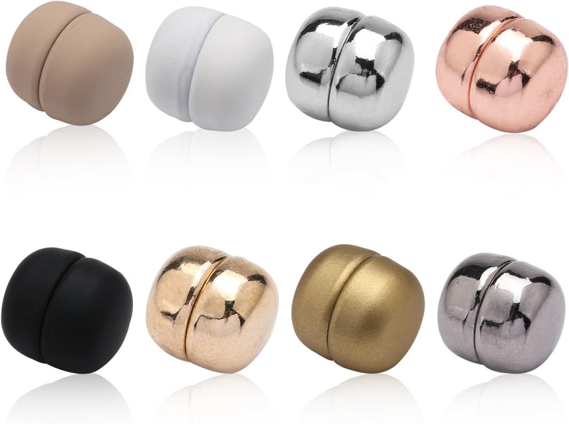 8pcs Hijab Magnets,Hijab Magnetic Pins,Multi-Use Magnetic Buttons Stylish and Unique Pearl Clips Fashion Suitable for Diy Muslim Women Clothing Scarf Dress Accessory,Pinless Brooch for Women