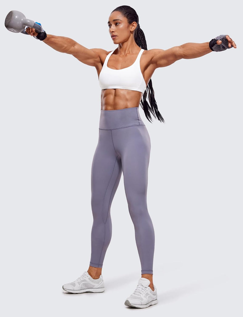 CRZ YOGA Women's Cute Yoga Sports Bra Strappy Sexy Back Padded Low Impact Workout Clothes Bra Tops