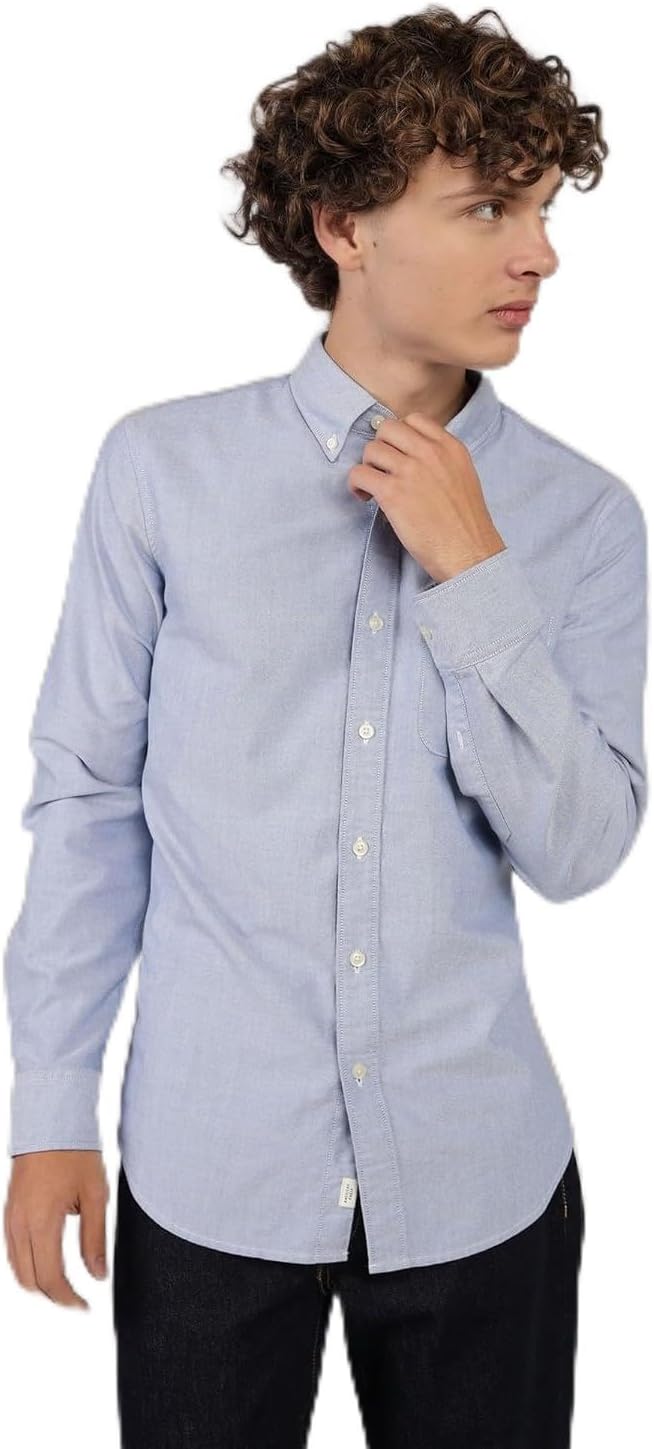 Mens Everyday Oxford Button-Up Shirt modern - Blue