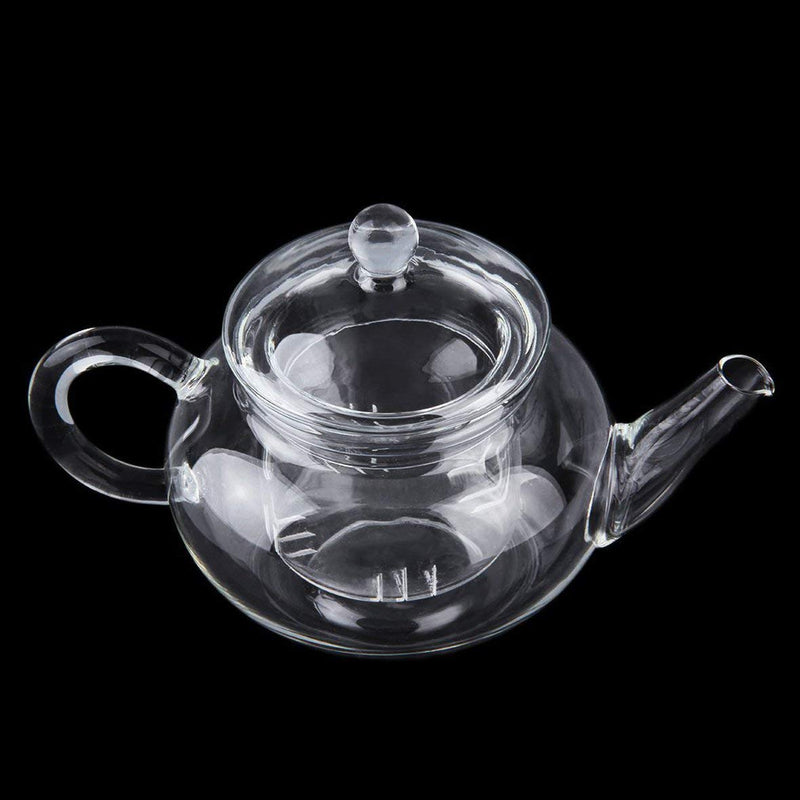 B.L.A. Transparent Teapot Heat Resistant Glass Teapot With Infuser Coffee Flower Tea Leaf Herbal Pot 250ml Durable