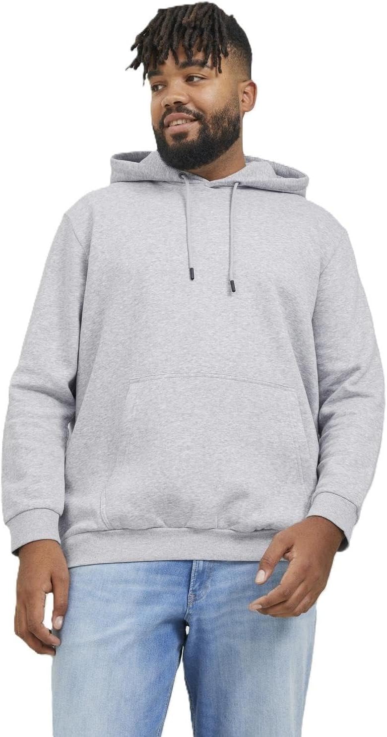 mens Jjebradley Sweat Hood Noos Pls Jjebradley Sweat Hood Noos Pls (pack of 1) - light grey melange