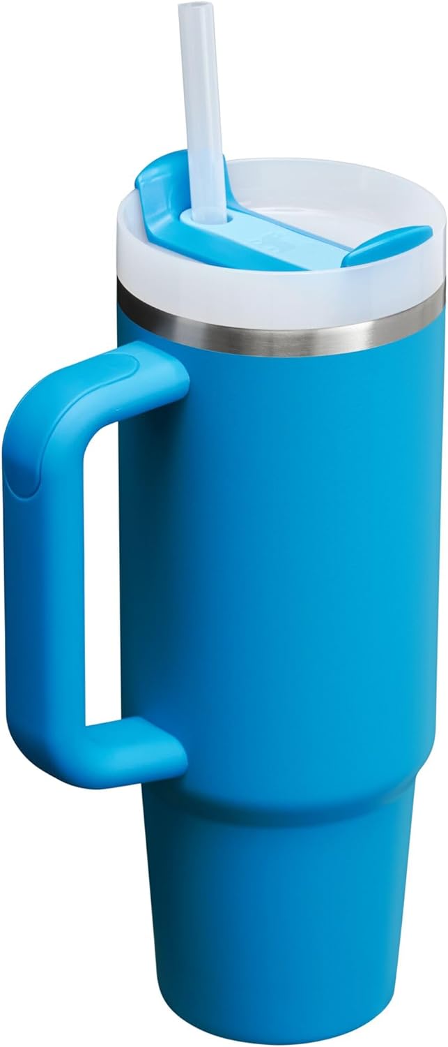 Stanley Quencher H2.0 Tumbler with Handle & Straw 40 oz | Twist On 3-Way Lid | Cupholder Compatible for Travel | Insulated Stainless Steel Cup | BPA-Free | Seafoam