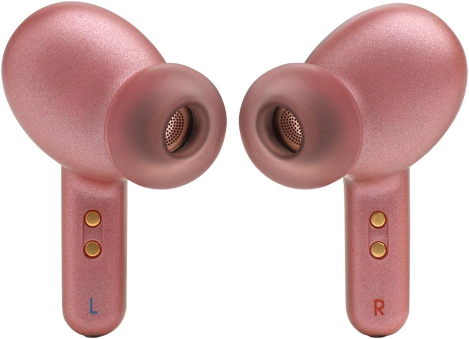JBL Live Pro 2 True Wireless Noise Cancelling Earbuds, JBL Signature Sound, Smart Ambient, 40H Battery, 6 Microphones, Oval Tube, Multi-Point Connection, IPX5 Water Resistant - Black, JBLLIVEPRO2BLK