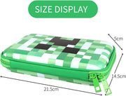 School Boys Pencil Bag Pen Case with Compartments - Large Capacity Students Stationery Pouch with Zipper Closure - Cute Accessories Storage Box Organizer for Kids Girls Toddlers