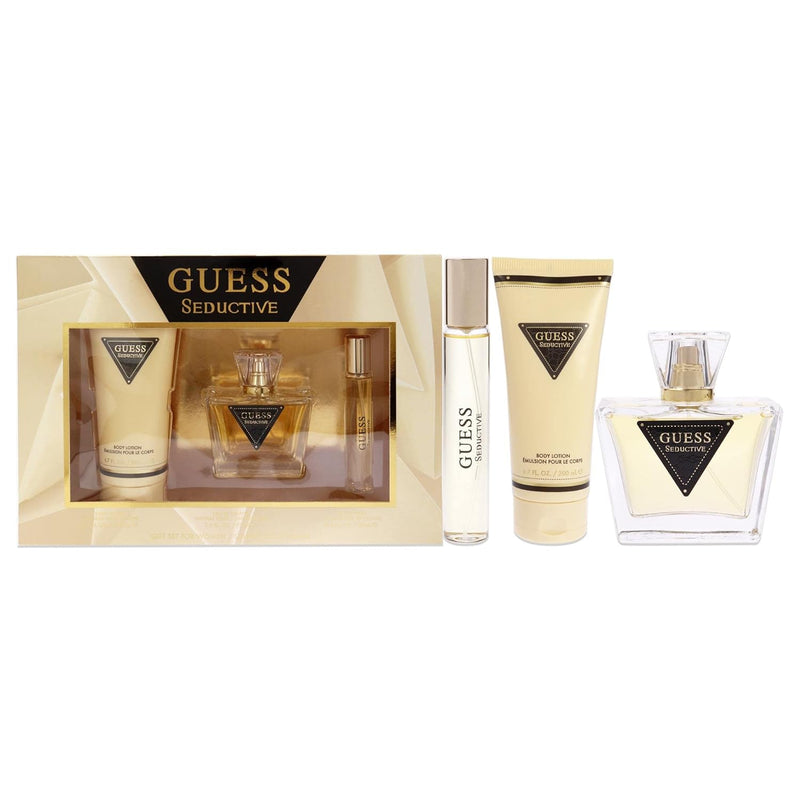 GUESS Seductive Eau de Toilette 75 ml + Body Lotion 200 ml+ Mini 15 ml, Gift Set for Women