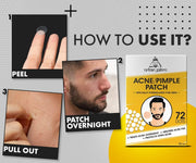 UrbanGabru Acne Pimple Patch - 72 Invisible Facial Stickers Active Acne Absorbing Patch Reduces Pimple Overnight Reduces Excess Oil For All Skin Types