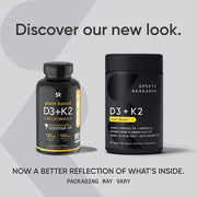 Vitamin K2 + D3, 100 mcg/5000 IU, 60 Veggie Softgels